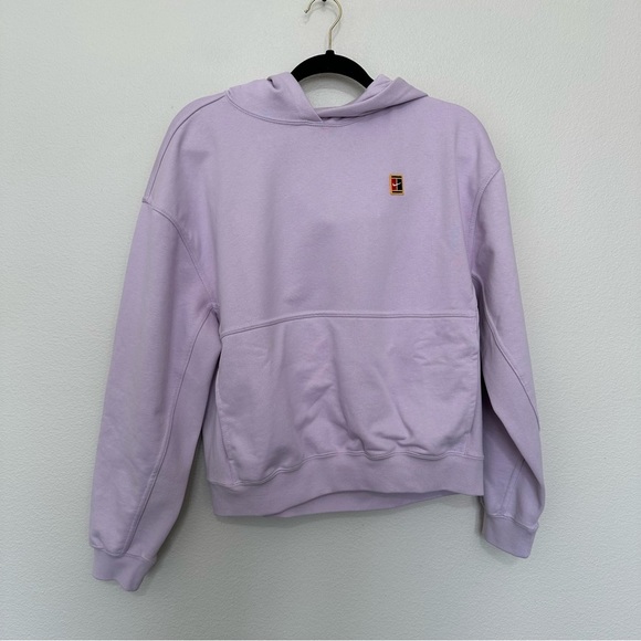 Nike Women's Court French Terry Tennis Hoodie lavender size s small DC3580-531 - Picture 1 of 4